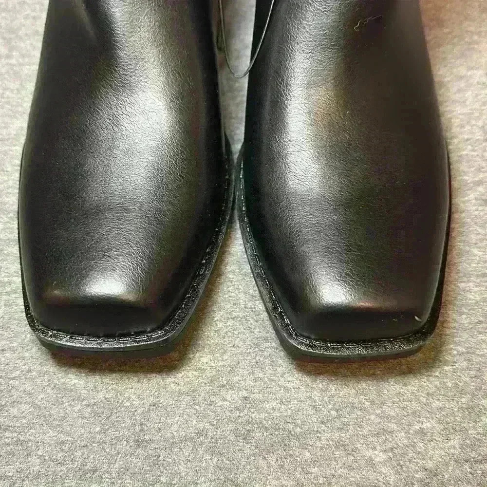 Indigo Rd. Western Silver Harness Black Boot Side Zip Heeled Platform Sz 8.5 - Picture 9 of 13